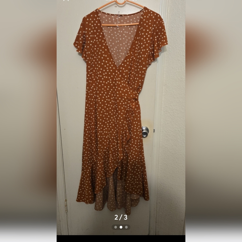 SHEIN polka curvy dress